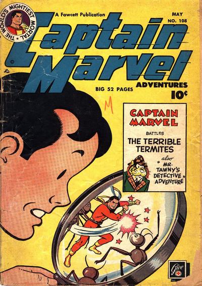 Cover for Captain Marvel Adventures (Fawcett, 1941 series) #108