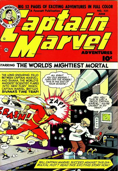 Cover for Captain Marvel Adventures (Fawcett, 1941 series) #121