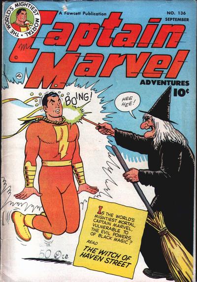 Cover for Captain Marvel Adventures (Fawcett, 1941 series) #136