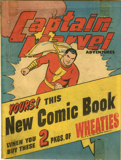 Cover for Captain Marvel Adventures [Wheaties Miniature Edition] (Fawcett, 1947 series) #1