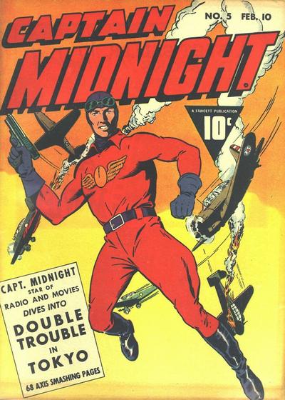 Cover for Captain Midnight (Fawcett, 1942 series) #5