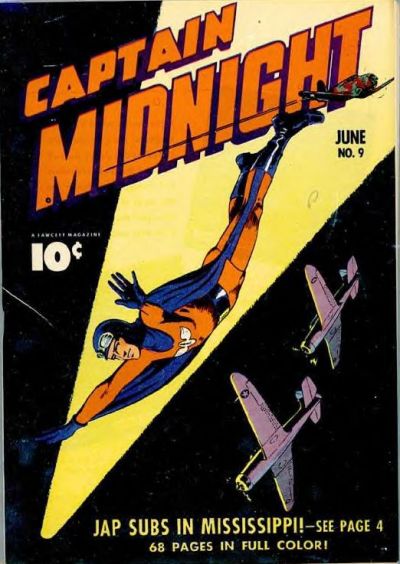 Cover for Captain Midnight (Fawcett, 1942 series) #9