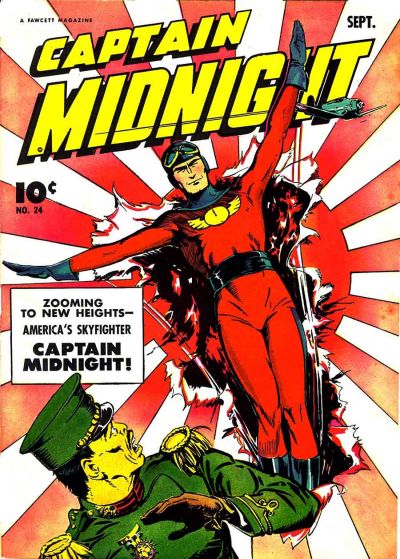 Cover for Captain Midnight (Fawcett, 1942 series) #24