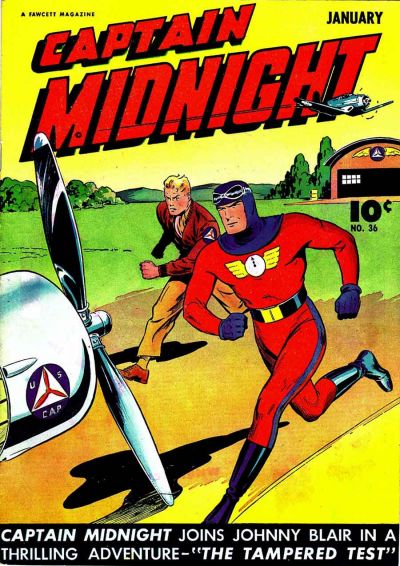 Cover for Captain Midnight (Fawcett, 1942 series) #36