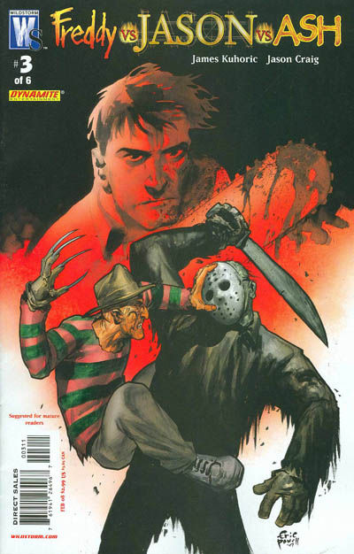 Cover for Freddy vs Jason vs Ash (of Army of Darkness) (DC, 2008 series) #3