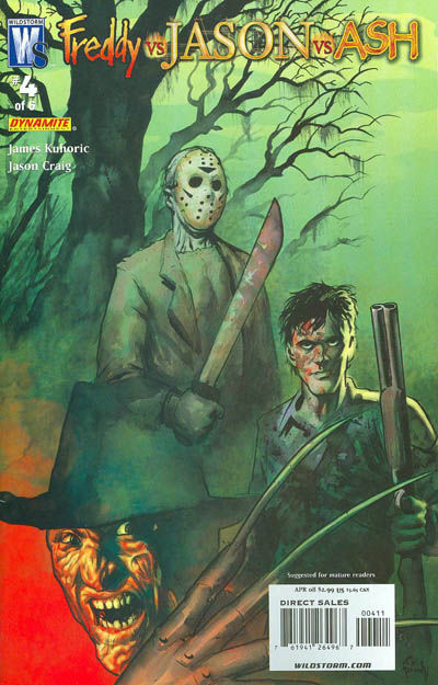 Cover for Freddy vs Jason vs Ash (of Army of Darkness) (DC, 2008 series) #4