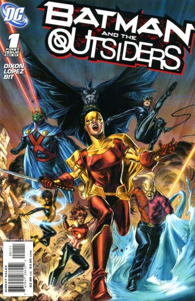 Cover for Batman and the Outsiders (DC, 2007 series) #1 [Doug Braithwaite Cover]