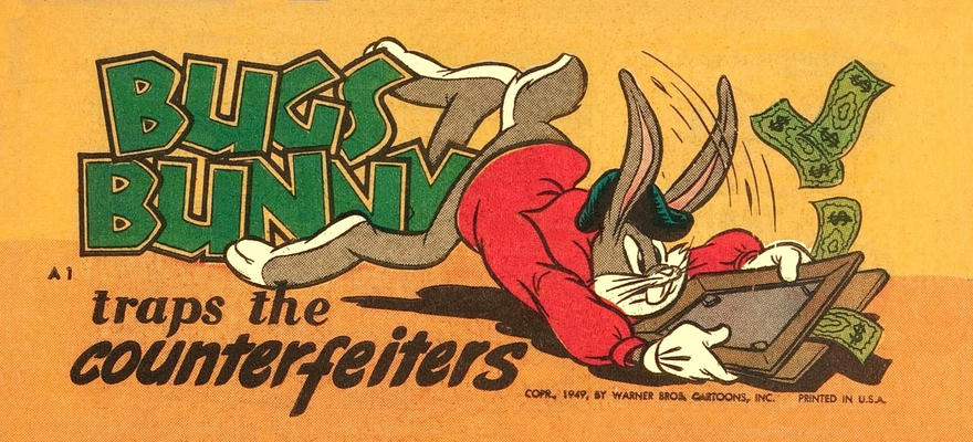 Cover for Bugs Bunny [Quaker Puffed Rice/Wheat - A Series] (Western, 1949 series) #1