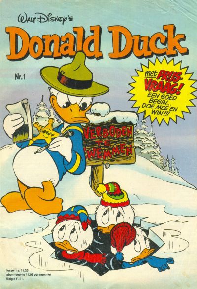 Cover for Donald Duck (Oberon, 1972 series) #1/1980