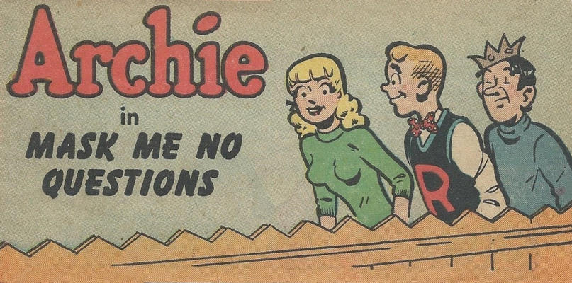 Cover for Archie in Mask Me No Questions (Toby, 1950 series) 