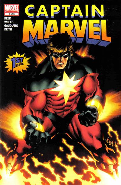 Cover for Captain Marvel (Marvel, 2008 series) #1 [First Printing]