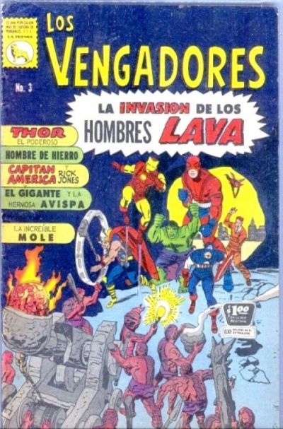 Cover for Los Vengadores (Editora de Periódicos, S. C. L. "La Prensa", 1965 series) #3