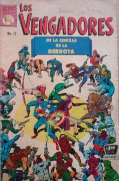 Cover for Los Vengadores (Editora de Periódicos, S. C. L. "La Prensa", 1965 series) #54