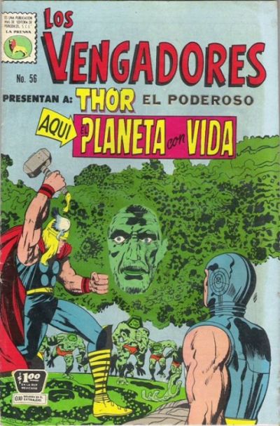 Cover for Los Vengadores (Editora de Periódicos, S. C. L. "La Prensa", 1965 series) #56