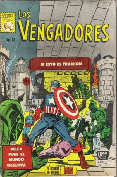 Cover for Los Vengadores (Editora de Periódicos, S. C. L. "La Prensa", 1965 series) #63