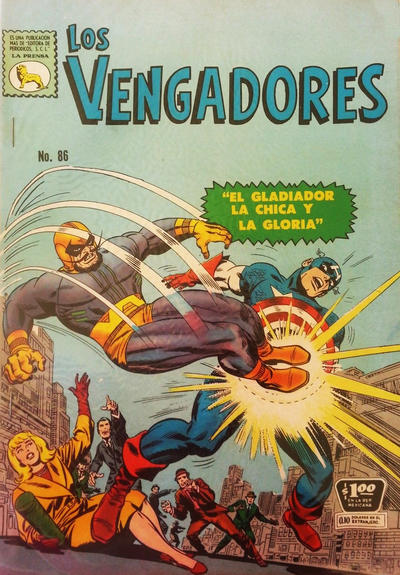 Cover for Los Vengadores (Editora de Periódicos, S. C. L. "La Prensa", 1965 series) #86