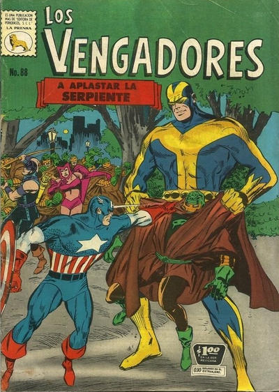 Cover for Los Vengadores (Editora de Periódicos, S. C. L. "La Prensa", 1965 series) #88
