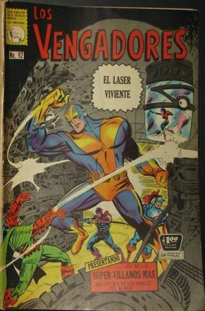 Cover for Los Vengadores (Editora de Periódicos, S. C. L. "La Prensa", 1965 series) #92