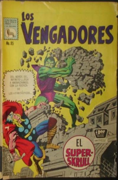 Cover for Los Vengadores (Editora de Periódicos, S. C. L. "La Prensa", 1965 series) #95