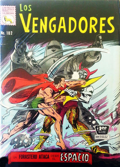 Cover for Los Vengadores (Editora de Periódicos, S. C. L. "La Prensa", 1965 series) #102