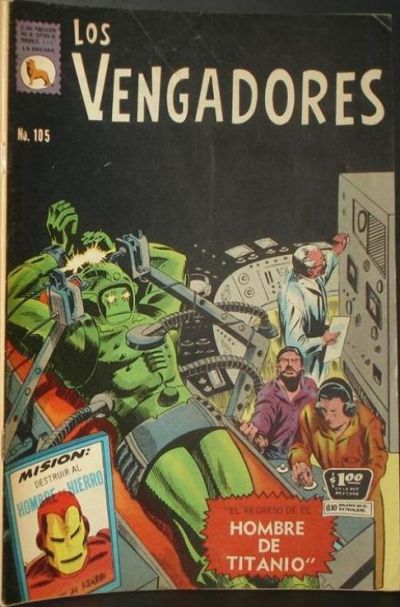 Cover for Los Vengadores (Editora de Periódicos, S. C. L. "La Prensa", 1965 series) #105