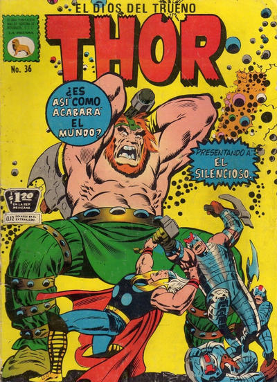 Cover for Thor el Dios del Trueno (Editora de Periódicos, S. C. L. "La Prensa", 1968 series) #36