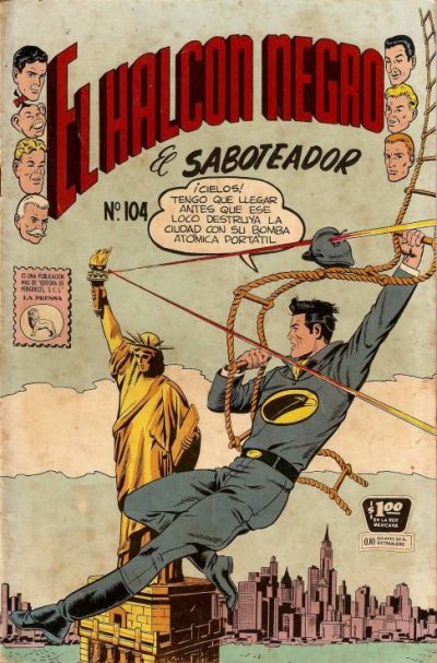 Cover for El Halcon Negro (Editora de Periódicos, S. C. L. "La Prensa", 1951 series) #104