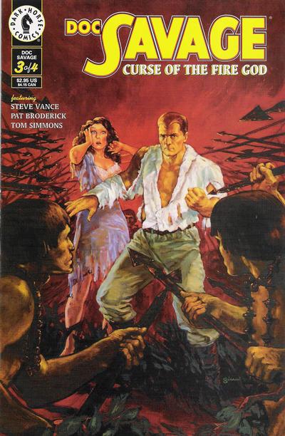 Cover for Doc Savage: Curse of the Fire God (Dark Horse, 1995 series) #3