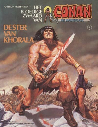 Cover for Het bloedige zwaard van Conan de barbaar (Oberon, 1979 series) #7 - De ster van Khorala