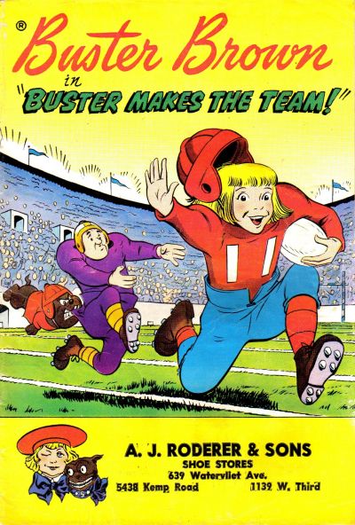 Cover for Buster Brown in "Buster Makes the Team!" (American Comics Group, 1959 series) 