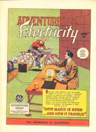 Cover for Adventures in Electricity (General Comics, 1945 series) #1