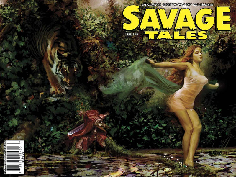Cover for Savage Tales (Dynamite Entertainment, 2007 series) #5 [Arthur Suydam Cover]