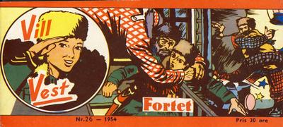 Cover for Vill Vest (Serieforlaget / Se-Bladene / Stabenfeldt, 1953 series) #26/1954