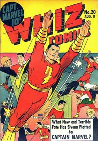 Cover for Whiz Comics (Fawcett, 1940 series) #20