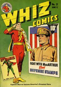 Cover for Whiz Comics (Fawcett, 1940 series) #31