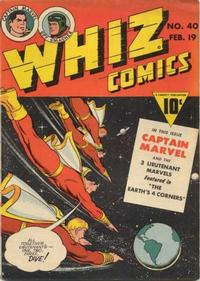 Cover Thumbnail for Whiz Comics (Fawcett, 1940 series) #40