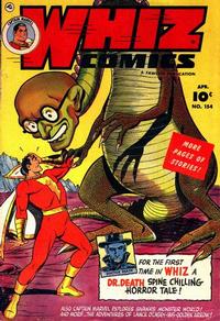 Cover for Whiz Comics (Fawcett, 1940 series) #154