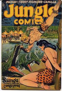 Cover Thumbnail for Jungle Comics (Fiction House, 1940 series) #71
