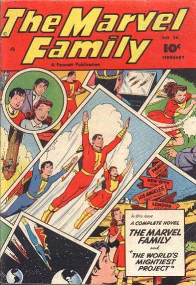 Cover for The Marvel Family (Fawcett, 1945 series) #56