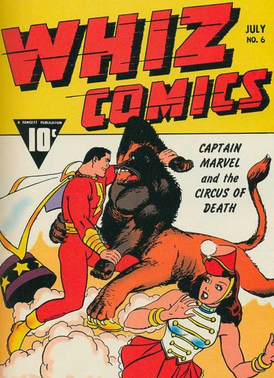 Cover for Whiz Comics (Fawcett, 1940 series) #6