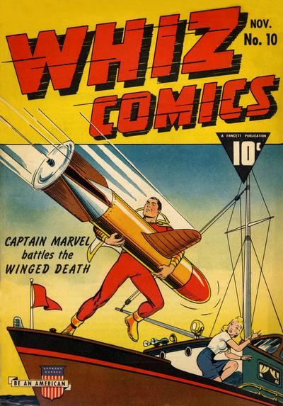 Cover for Whiz Comics (Fawcett, 1940 series) #10