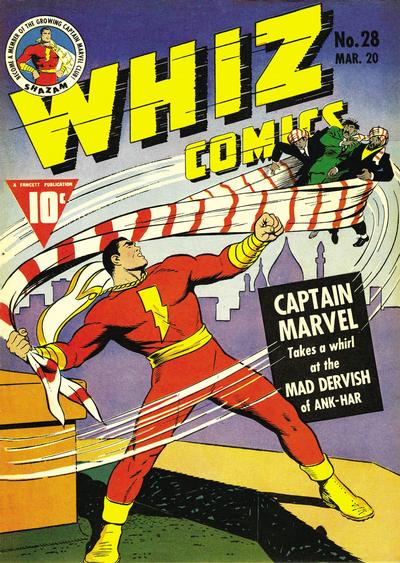 Cover for Whiz Comics (Fawcett, 1940 series) #28