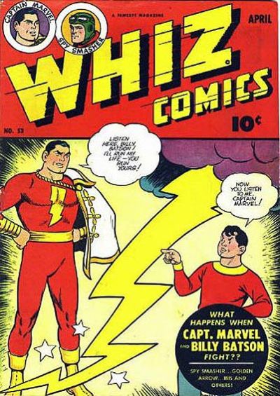 Cover for Whiz Comics (Fawcett, 1940 series) #53