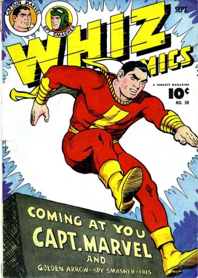 Cover for Whiz Comics (Fawcett, 1940 series) #58