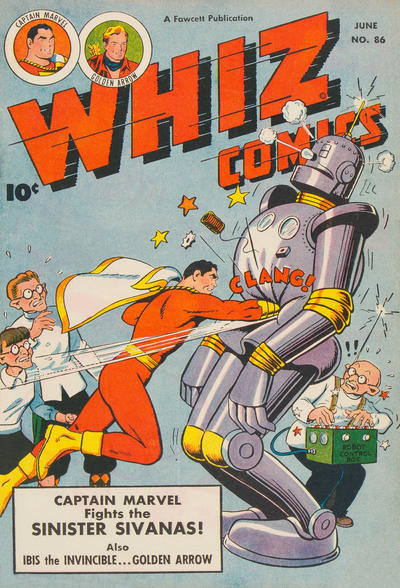 Cover for Whiz Comics (Fawcett, 1940 series) #86