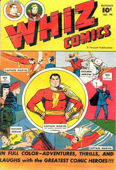 Cover for Whiz Comics (Fawcett, 1940 series) #90