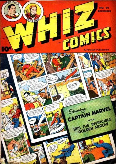 Cover for Whiz Comics (Fawcett, 1940 series) #92