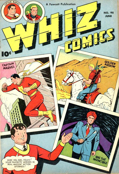 Cover for Whiz Comics (Fawcett, 1940 series) #98