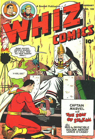 Cover for Whiz Comics (Fawcett, 1940 series) #105