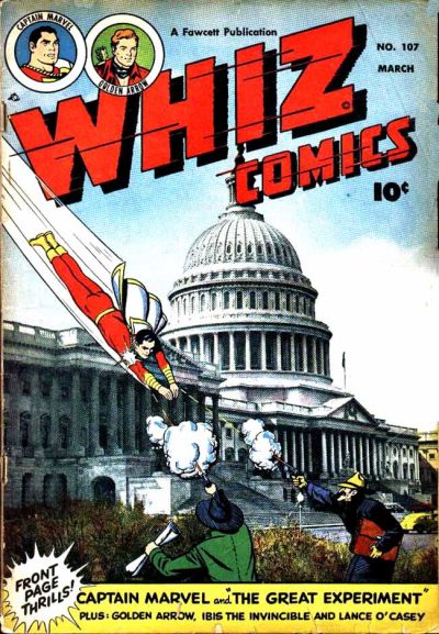 Cover for Whiz Comics (Fawcett, 1940 series) #107